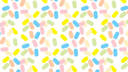 Abstract watercolor brush strokes in pastel colors creating a playful and cheerful seamless pattern background