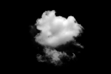 abstract clouds on black background, clouds element