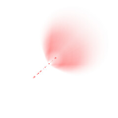 Dynamic abstract red circle with radiating dots creating a sense of energy and motion, perfect for modern design and technology concepts