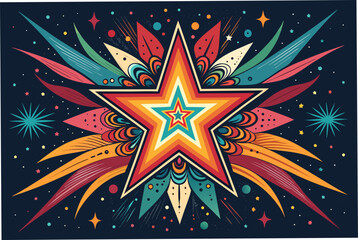 Dynamic Starburst Explosion Bold Cosmi Premium Digital Asset