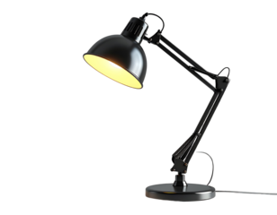 transparent png background. Ai generated - Set of A stylish modern desk lamp with adj  