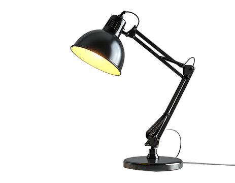 transparent png background. Ai generated - Set of A stylish modern desk lamp with adj  