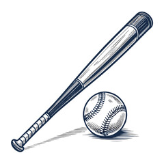 Elegant Create Bold Stroke Baseball Bat And Ball Professional Photo