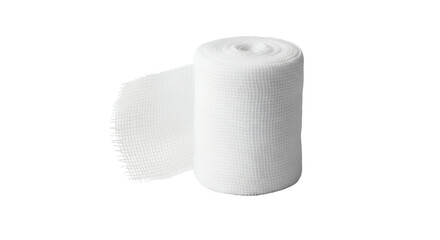 White Medical Gauze Bandage Roll Transparent Background