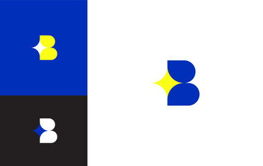 Modern Abstract Logo Design: Minimalist Geometric Shape for Business Branding and Creative Marketing