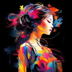 Young woman, Asian woman