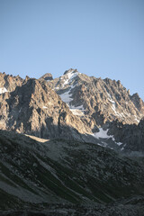 Fototapeta premium Mountain landscape in the French Alps during summer