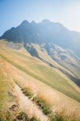 Fototapeta premium Mountain landscape in the French Alps during summer