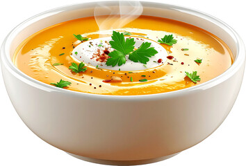 Soup 3D PNG Transparent Background (Isolated on White Background)