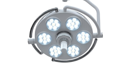 Modern Surgical Operating Room LED Light Lamp Isolated
