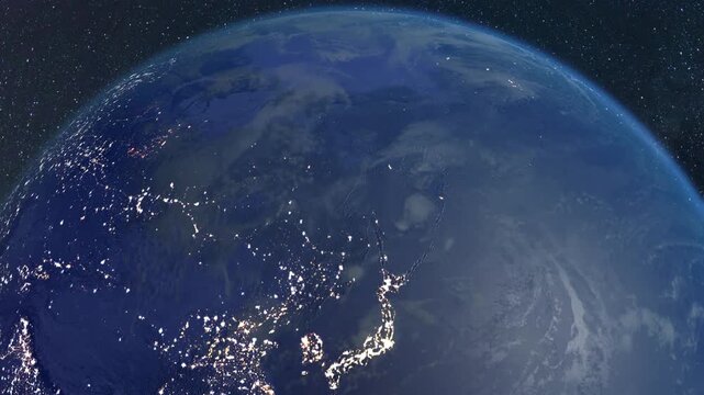 地球のイルミネーション