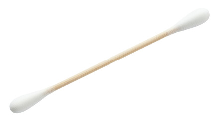 Cotton Swab with Bamboo Stick for Personal Hygiene Transparent