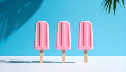 ice cream on a blue background