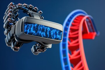 New virtual reality roller coaster experience enhances thrill at amusement parks