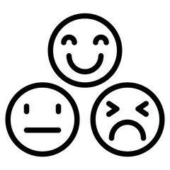 Emotions expressed through facial expressions and body language.