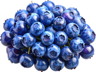 Blueberry 3D PNG Transparent Background (Isolated on White Background)