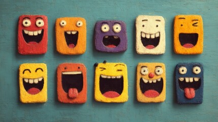 various emotional emojis