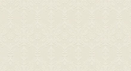 Elegant Creamy Damask Pattern