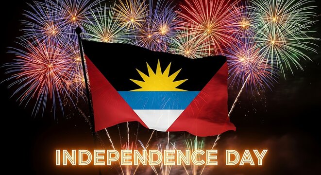 Antigua and Barbuda Independence Day Celebration with Fireworks Display
