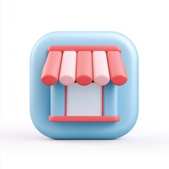 Storefront App Icon 3D Pastel