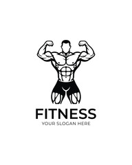 Modern Gym Logo Design for Health and Training