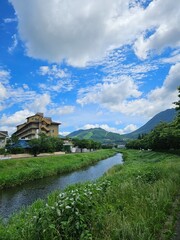 Fototapeta premium mountain landscape with lake