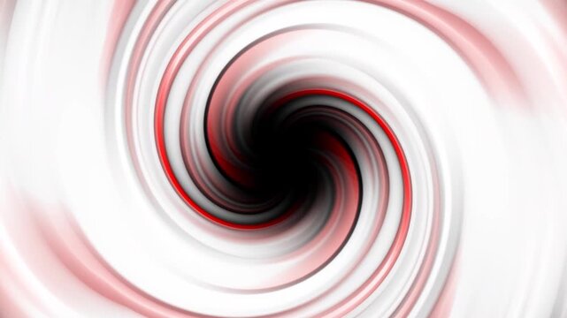 Abstract Red and White Swirl Vortex with Black Center spiral