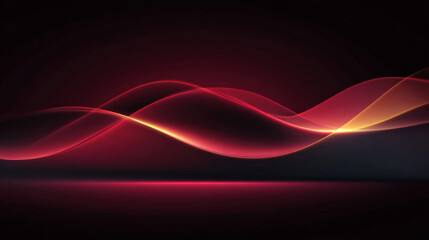 Abstract Red and Gold Wave Design