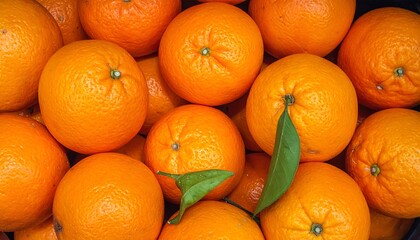 Close-up of many oranges (1)