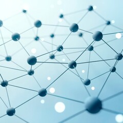 Network image of blue nodes