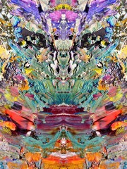 Abstract art background . Hand painting artwork on canvas .