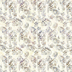 colorful damask seamless backgrounds for digital textile prints.