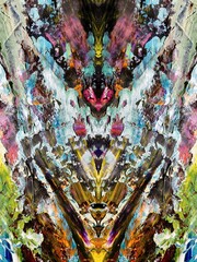 Abstract art background . Hand painting artwork on canvas .
