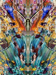 Abstract art background . Hand painting artwork on canvas .