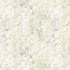 colorful damask seamless backgrounds for digital textile prints.