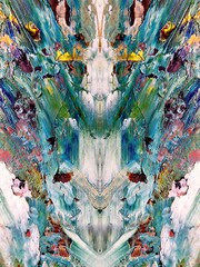 Abstract art background . Hand painting artwork on canvas .