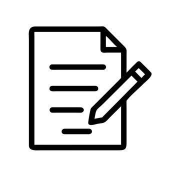 Close-up of document with lines and pencil making an offer or writing notes detailed view