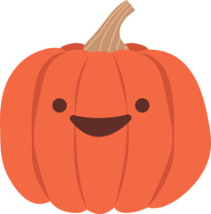 Illustration of a Happy Pumpkin