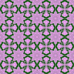 Violet Floral Cross