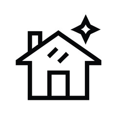 Fototapeta premium Dream home concept clean sparkle new house icon symbol idea ownership property real estate future