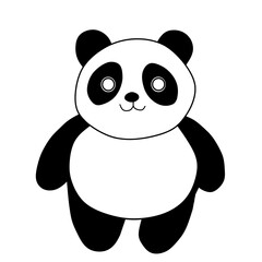 cartoon illustration design image of a panda