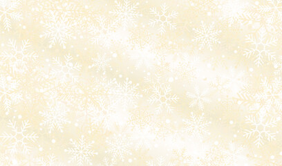 Snowflake background material_GOLD