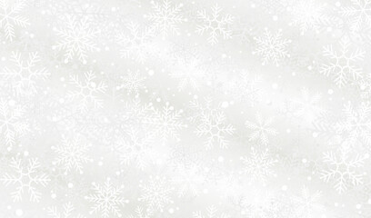 Fototapeta premium Snowflake background material_SILVER
