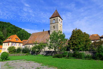 Fototapeta premium St Peter and Paul's Church, Detwang, Rothenburg.