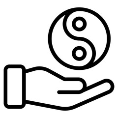 Icon Yin-Yang Balance