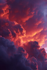 dramatic sky with clouds