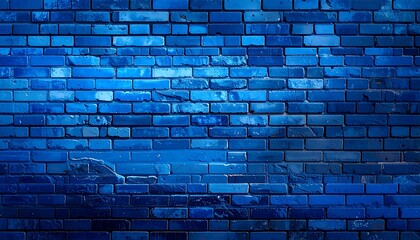 Blue brick wall texture