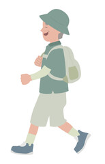 ハイキング  男性