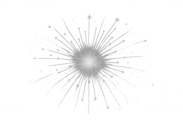 Obraz premium Abstract glowing light flare with ray effects and sparkling particles on transparent background