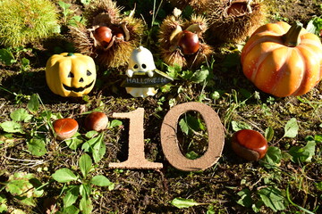 ハロウィンと10月イメージ